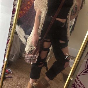 *SOLD* Forever 21 Dramatic Cutout Boyfriend Jeans